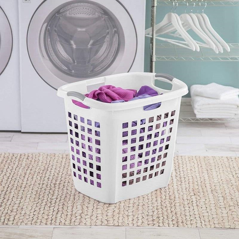 Set of 4 Heavy Duty Plastic Laundry Hamper Dirty Clothes Basket LuxuryLifeWay Online Store