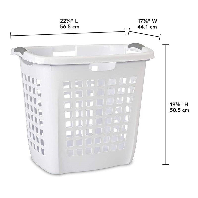 Set of 4 Heavy Duty Plastic Laundry Hamper Dirty Clothes Basket LuxuryLifeWay Online Store