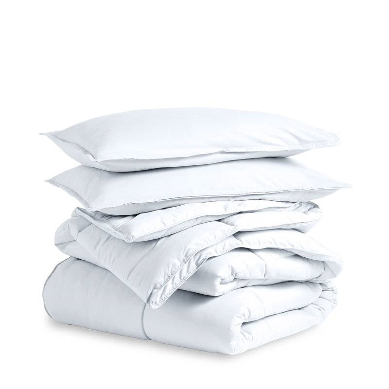 Full size Super Soft Microfiber Down Alternative Comforter Set White LuxuryLifeWay Online Store