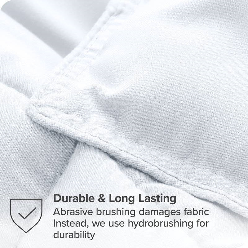 Full size Super Soft Microfiber Down Alternative Comforter Set White LuxuryLifeWay Online Store