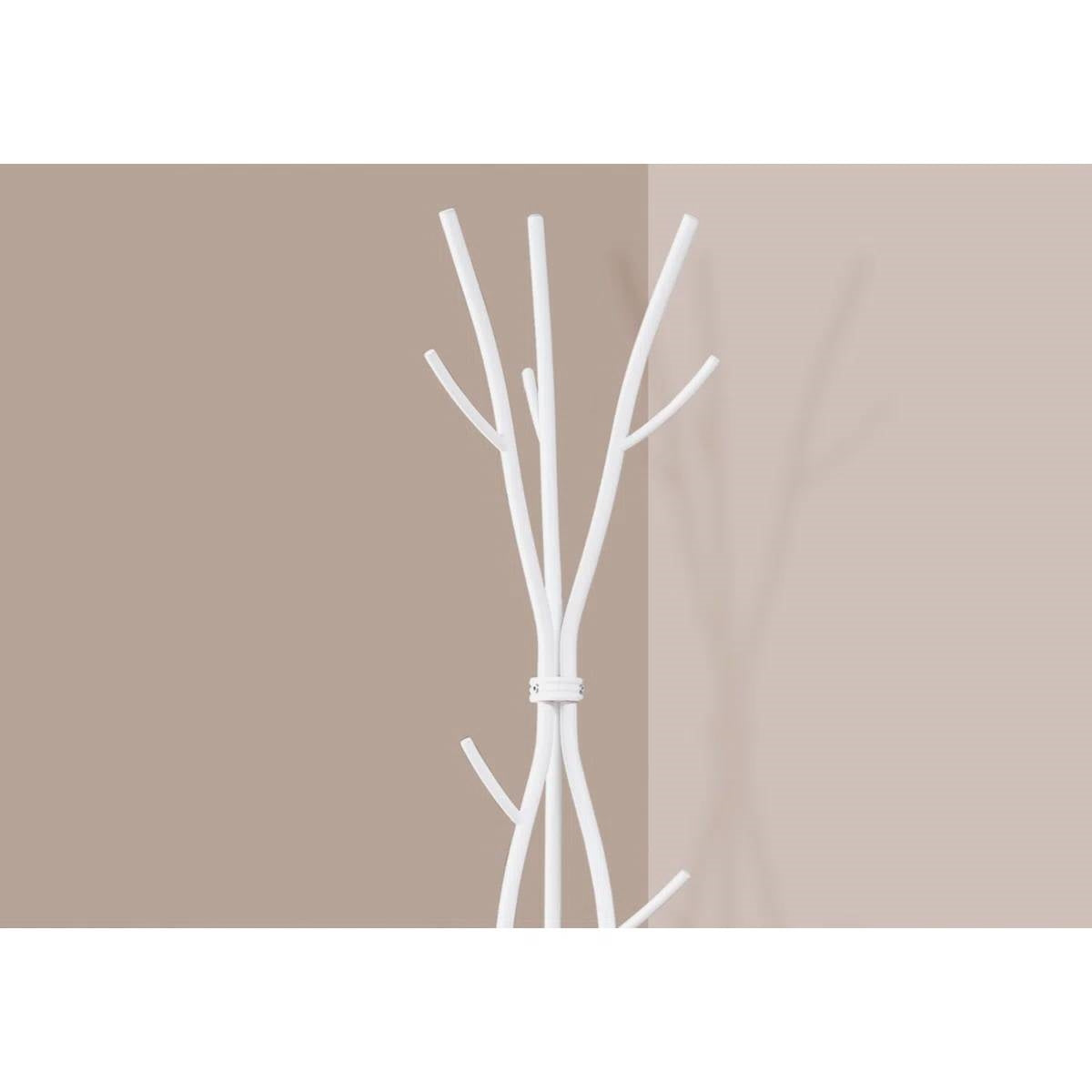 74-inch White Metal Coat Rack Entryway Hall Tree Umbrella Stand LuxuryLifeWay Online Store