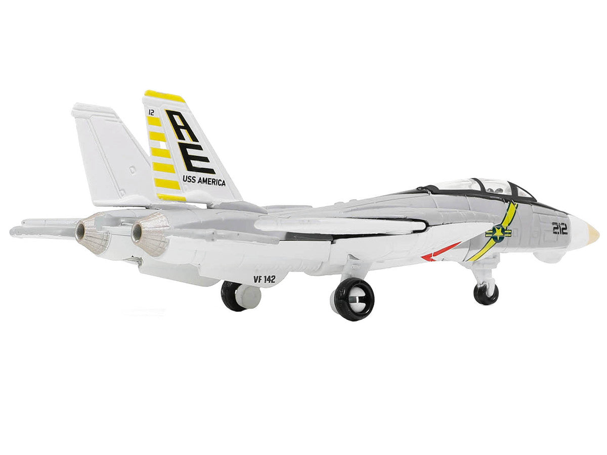 Grumman F-14B Tomcat Fighter Aircraft "VF-142 Ghostriders" and Section K of USS Enterprise (CVN-65) Aircraft Carrier Display Deck "Legendary F-14 Tomcat" Series 1/200 Diecast Model by Forces of Valor LuxuryLifeWay Online Store