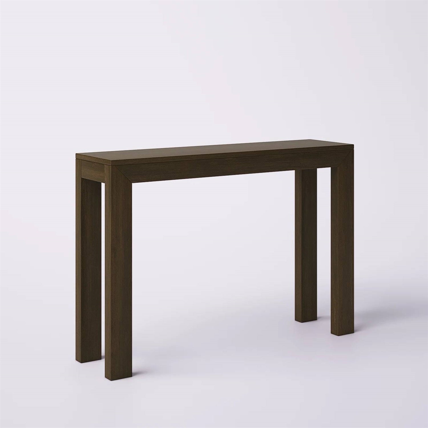 Solid Wood Modern Accent Console Table / Sofa Table in Dark Brown Walnut Finish LuxuryLifeWay Online Store
