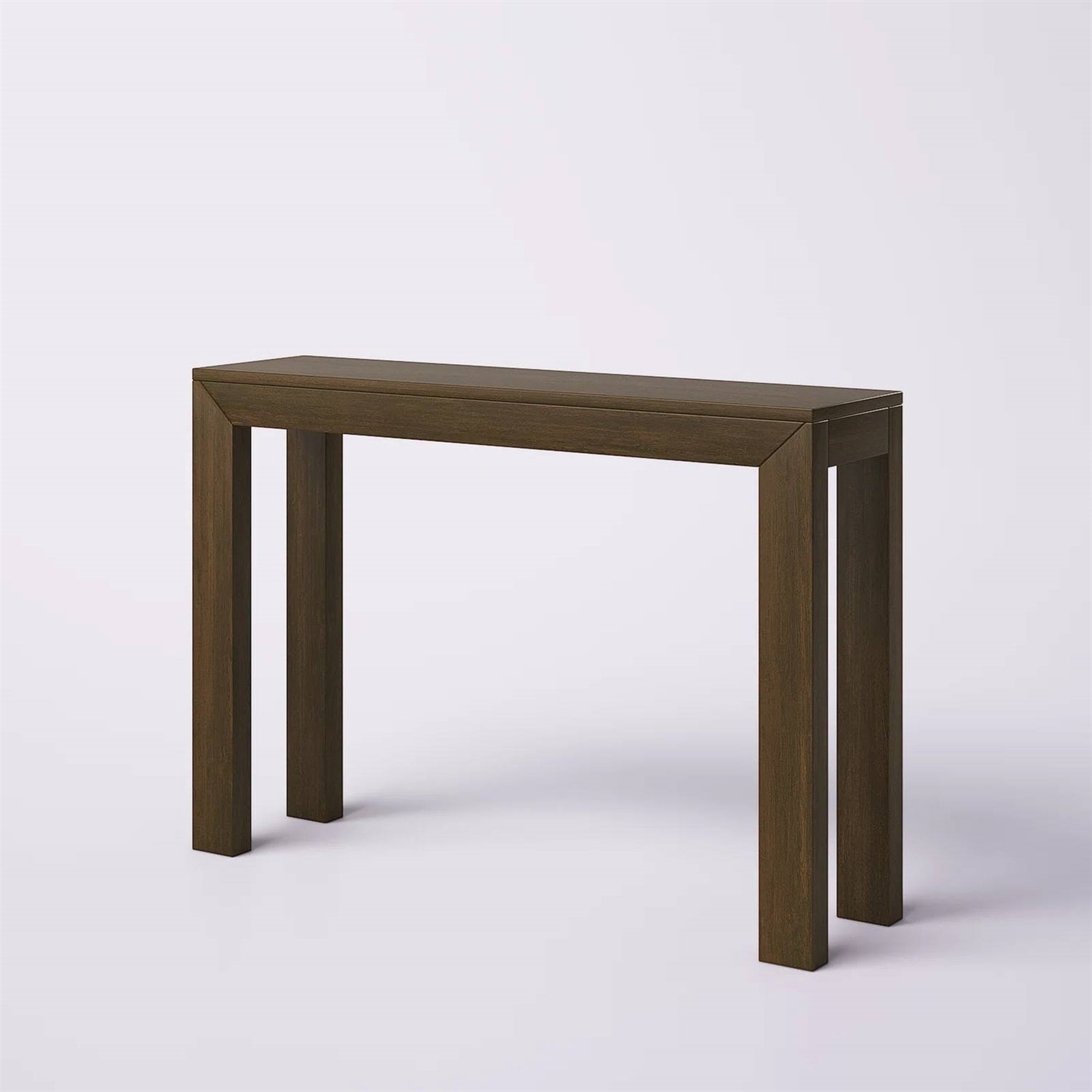 Solid Wood Modern Accent Console Table / Sofa Table in Dark Brown Walnut Finish LuxuryLifeWay Online Store