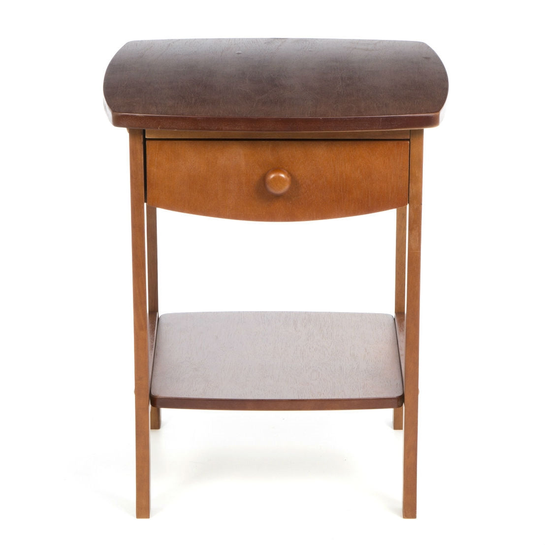 Walnut Wood Finish 1-Drawer Bedroom Nightstand Bedside Table LuxuryLifeWay Online Store