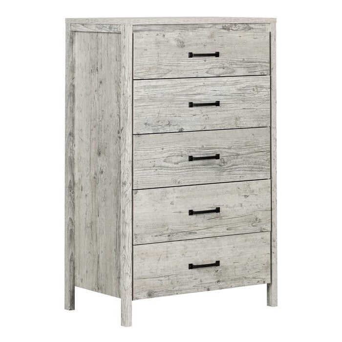 Modern Washed Pine 5 Drawer Storage Chest LuxuryLifeWay Online Store