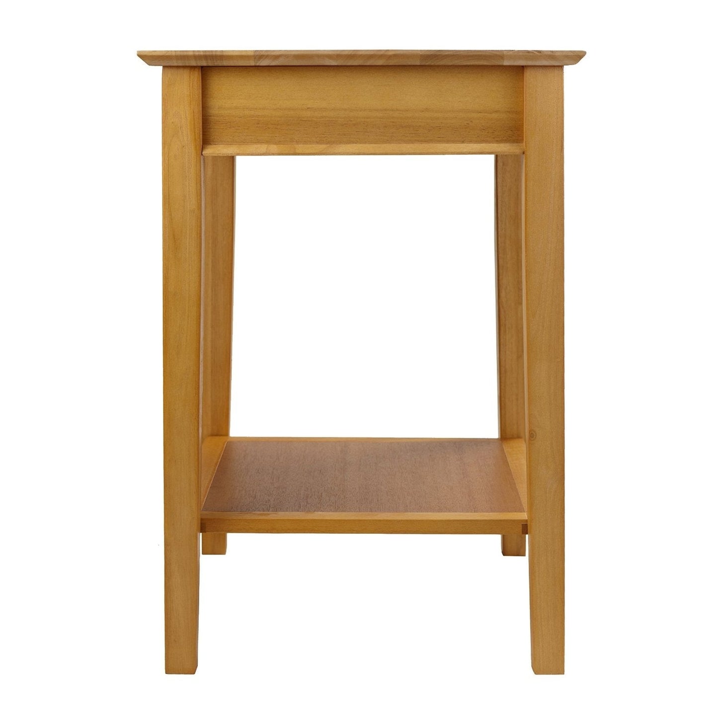 Modular Wooden Printer Stand with Drawer and Bottom Shelf in Honey LuxuryLifeWay Online Store