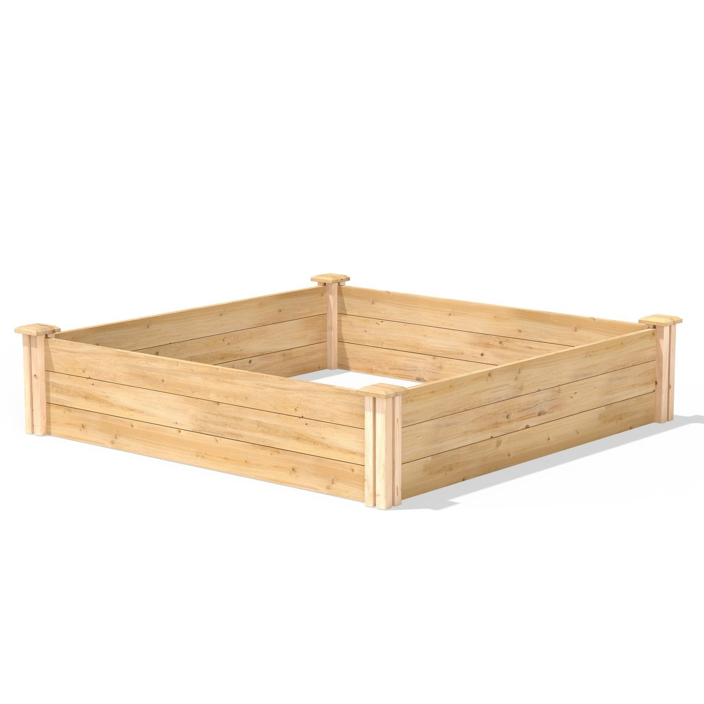 Cedar 4 ft x 4 ft x 10.5 in Raised Garden Bed - Made in USA LuxuryLifeWay Online Store