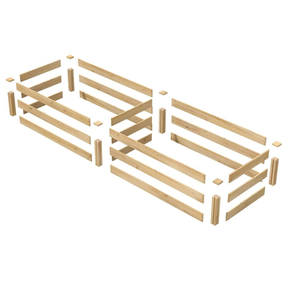 2 ft x 8 ft Cedar Wood Raised Garden Bed - Made in USA LuxuryLifeWay Online Store