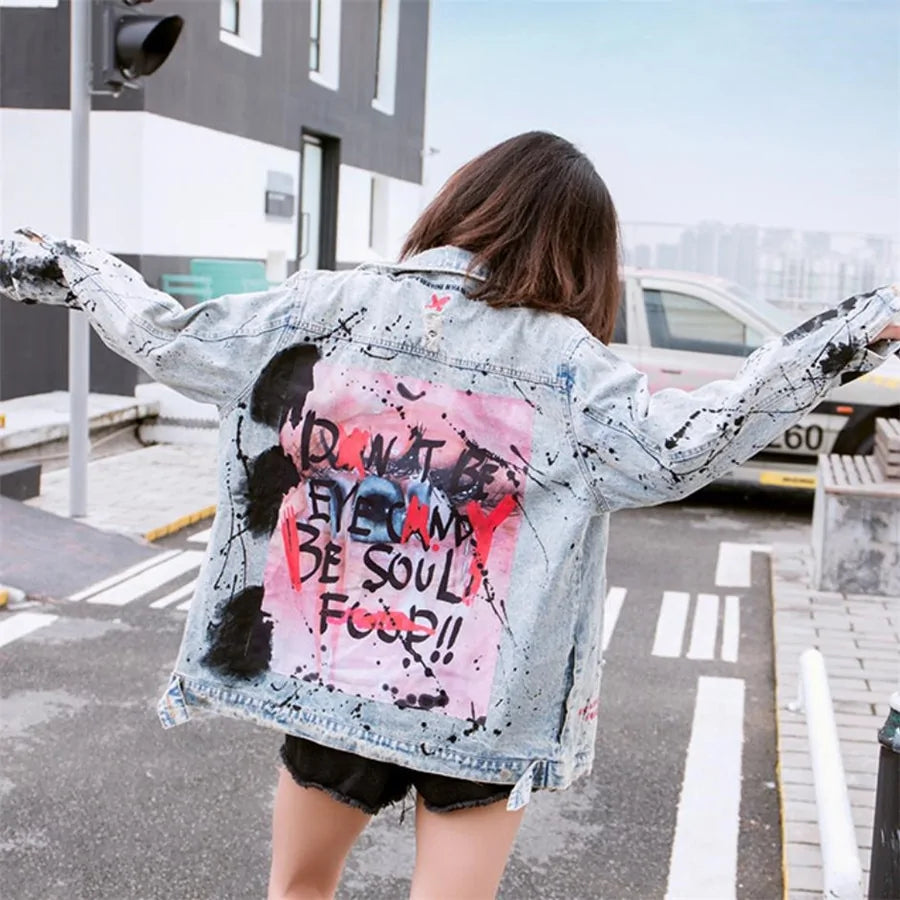 Graffiti Denim Jacket