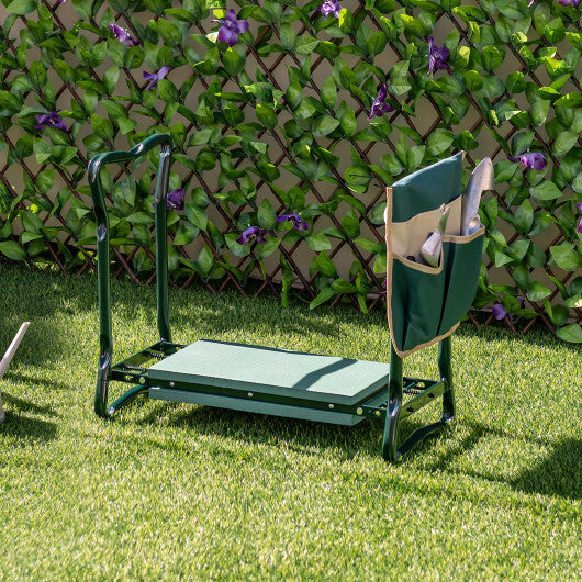 Costway Folding Sturdy Garden Kneeler Pad and Cushion Seat LuxuryLifeWay Online Store