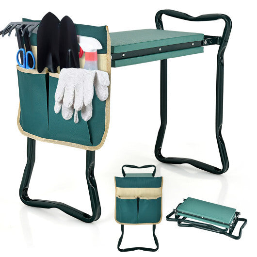 Costway Folding Sturdy Garden Kneeler Pad and Cushion Seat LuxuryLifeWay Online Store