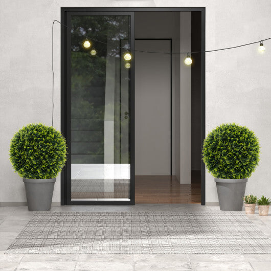 Costway 2 Pieces 18/22 Inches Indoor Outdoor Faux Decorative Balls for Patio Garden Front Door Balcony and Backyard-M LuxuryLifeWay Online Store