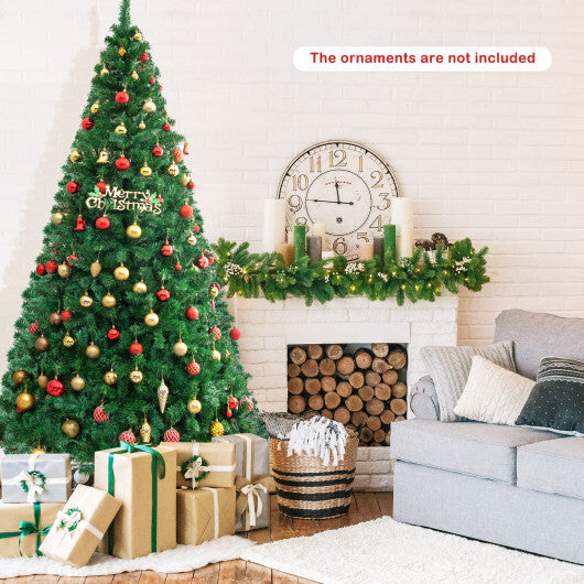 Costway 8Ft Artificial PVC Christmas Tree Stand Indoor Outdoor Green LuxuryLifeWay Online Store