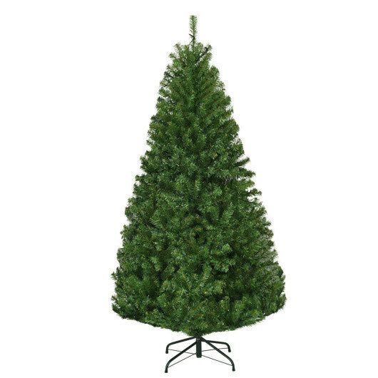 Costway 5Ft Pre-Lit Artificial Christmas Tree Hinged 150 LED Lights LuxuryLifeWay Online Store