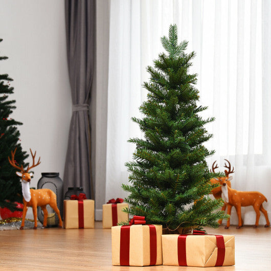 Costway 3Ft Pre-Lit Spruce Tabletop Christmas Tree Lights Timer LuxuryLifeWay Online Store