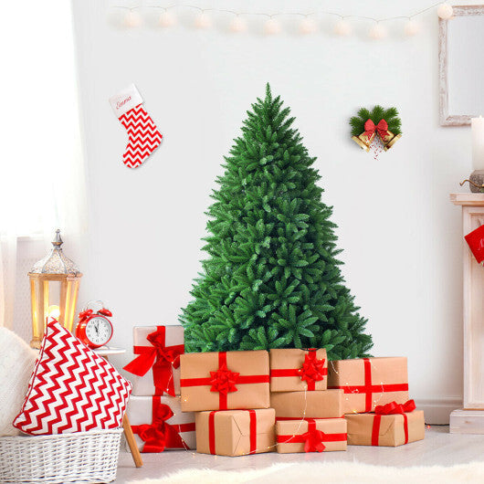 Costway 5 Feet Artificial Fir Christmas Tree with 600 Branch Tips LuxuryLifeWay Online Store
