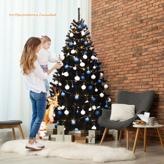 Costway 6 Feet Hinged Artificial Halloween Christmas Tree LuxuryLifeWay Online Store