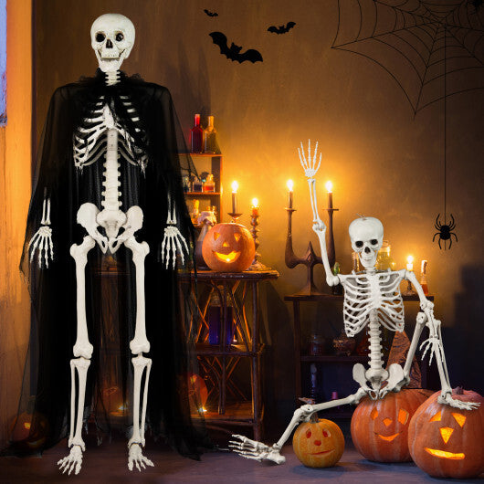 Costway 5.4 FT Halloween Skeleton Decoration Life Size Large Skeleton LuxuryLifeWay Online Store