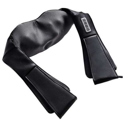 Costway Shiatsu Back and Neck Massager Kneading Shoulder Massage Pillow with Heat Straps LuxuryLifeWay Online Store