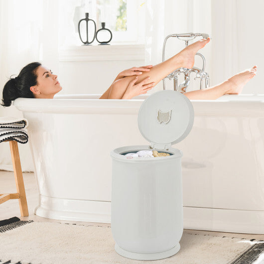 Costway 21L Bathroom Towel Warmer with Auto Shut-Gray LuxuryLifeWay Online Store