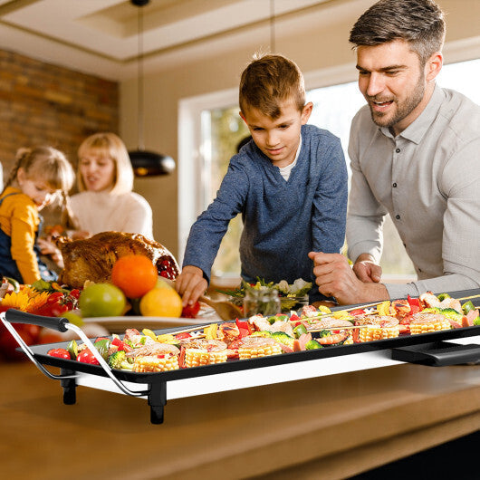 Costway Electric Teppanyaki Table Top Grill Griddle BBQ Barbecue Nonstick Camping LuxuryLifeWay Online Store