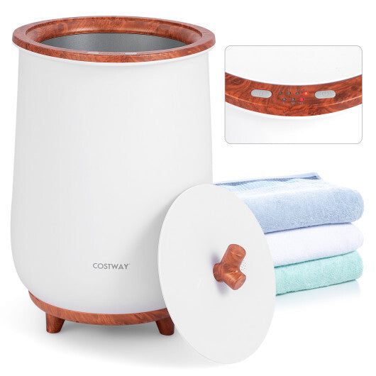 Costway 23L Large Luxury Bucket-Style Towel Warmer with Fragrant Disc Holder-Coffee LuxuryLifeWay Online Store