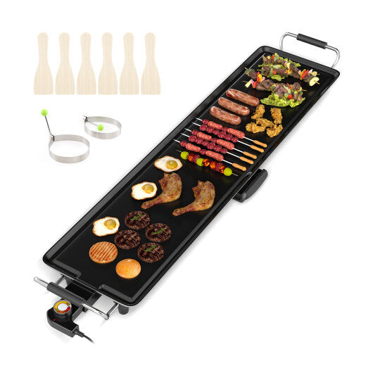 Costway 35 Inch Extra Large Electric Griddle with Adjustable Temperature Thermostats and Drip Tray LuxuryLifeWay Online Store