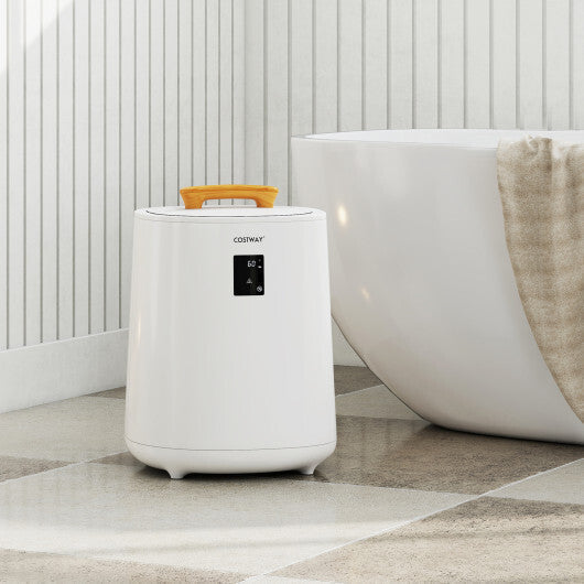 Costway 18L Large Towel Warmer with LED Display and Auto Shut off White LuxuryLifeWay Online Store