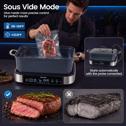 Costway 6-in-1 Programmable Slow Cooker with Keep Warm Functions and Adjustable Timer  Control LuxuryLifeWay Online Store