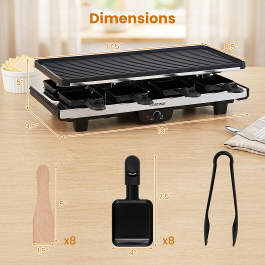 Costway 2-in-1 Table Grill and Griddle with Reversible Nonstick Plate for 8 LuxuryLifeWay Online Store