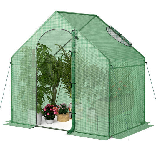 Costway Portable Outdoor Warm House with PE Cover and Roll-up Zippered Door LuxuryLifeWay Online Store