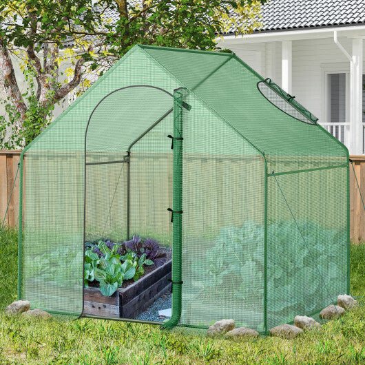 Costway Portable Outdoor Warm House with PE Cover and Roll-up Zippered Door LuxuryLifeWay Online Store