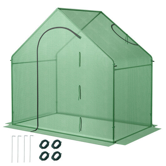 Costway Portable Outdoor Warm House with PE Cover and Roll-up Zippered Door LuxuryLifeWay Online Store