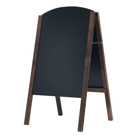 Costway 31.5" Wood A-Frame Chalkboard Menu Sign Board Sidewalk Wedding Signage LuxuryLifeWay Online Store