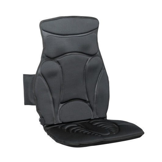 Costway Vibration Massage Seat Cushion Car 10 Vibration Motors Seat Back Massager LuxuryLifeWay Online Store