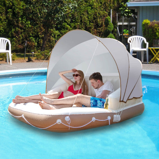 Costway Inflatable Pool Float Lounge Swimming Raft LuxuryLifeWay Online Store