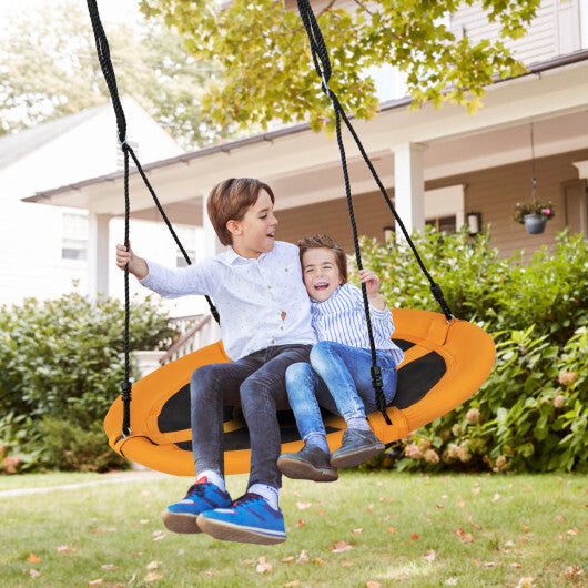 Costway 40" Flying Saucer Tree Swing Indoor Outdoor Play Set Swing for Kids Yellow LuxuryLifeWay Online Store