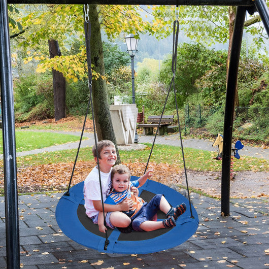 Costway 40" Flying Saucer Tree Swing Indoor Outdoor Play Set Swing for Kids Blue Rocket LuxuryLifeWay Online Store