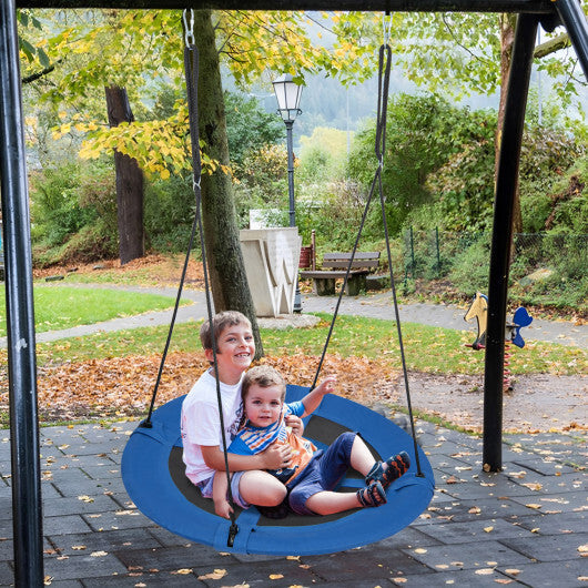 Costway 40" Flying Saucer Tree Swing Indoor Outdoor Play Set Swing for Kids Blue Whale LuxuryLifeWay Online Store