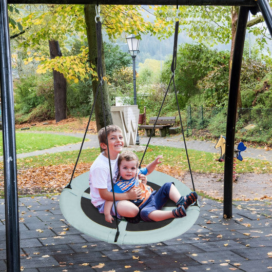 Costway 40" Flying Saucer Tree Swing Indoor Outdoor Play Set Swing for Kids Light Green LuxuryLifeWay Online Store