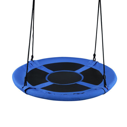 Costway 40" Flying Saucer Tree Swing Indoor Outdoor Play Set Swing for Kids Blue LuxuryLifeWay Online Store