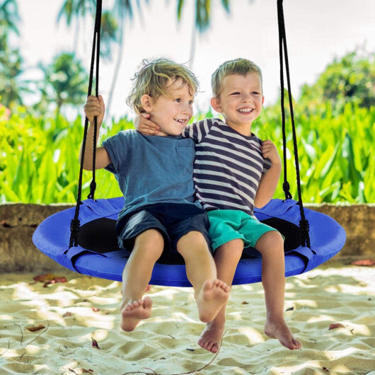 Costway 40" Flying Saucer Tree Swing Indoor Outdoor Play Set Swing for Kids Blue LuxuryLifeWay Online Store