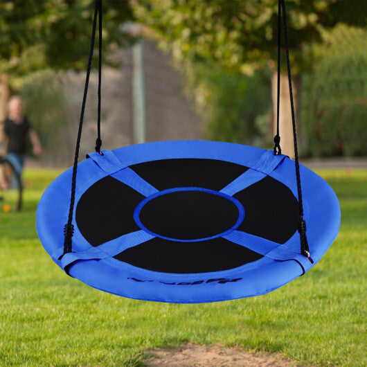 Costway 40" Flying Saucer Tree Swing Indoor Outdoor Play Set Swing for Kids Blue LuxuryLifeWay Online Store