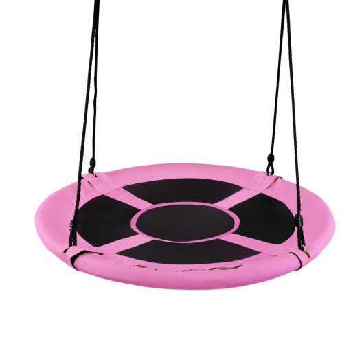 Costway 40" Flying Saucer Tree Swing Indoor Outdoor Play Set Swing for Kids Pink LuxuryLifeWay Online Store