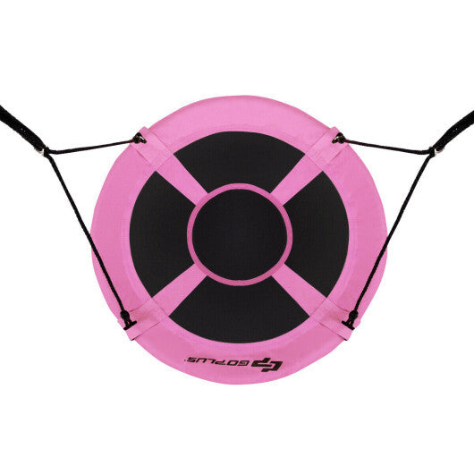 Costway 40" Flying Saucer Tree Swing Indoor Outdoor Play Set Swing for Kids Pink LuxuryLifeWay Online Store