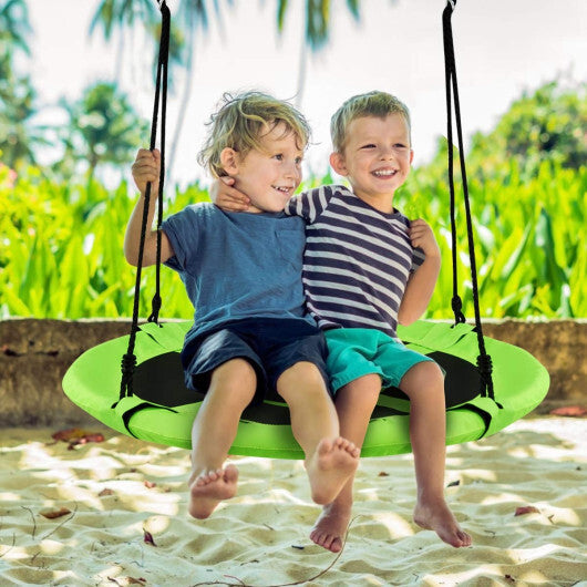Costway 40" Flying Saucer Tree Swing Indoor Outdoor Play Set Swing for Kids Green LuxuryLifeWay Online Store