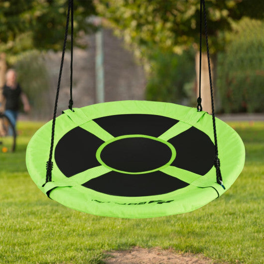 Costway 40" Flying Saucer Tree Swing Indoor Outdoor Play Set Swing for Kids Green LuxuryLifeWay Online Store