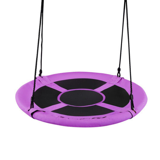 Costway 40" Flying Saucer Tree Swing Indoor Outdoor Play Set Swing for Kids Purple LuxuryLifeWay Online Store