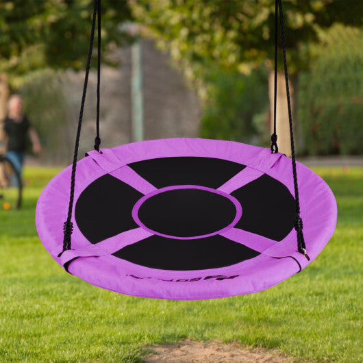 Costway 40" Flying Saucer Tree Swing Indoor Outdoor Play Set Swing for Kids Purple LuxuryLifeWay Online Store
